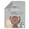 thumbnail image 4 of Lambs & Ivy Star Wars Rebels Couverture pour Bébé - Gris, 4 of 6