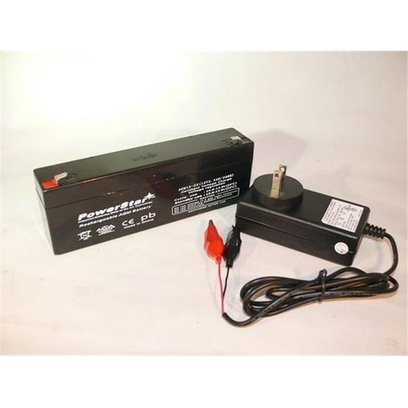 PowerStar AGM1223-f120010W 12V 2.3Ah UB1222 F1 SLA Battery and Smart Charger Combo