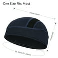 thumbnail image 5 of MELASA Skull Cap Helmet Liner Beanie, Cooling Mesh Cycling Running Hat for Men Women, Fits Under Helmets(Black & Black), 5 of 10