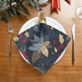 thumbnail image 2 of Napkin Satin Napkin 20*20 Inchx1 Kitchen Towel Dinner Plate Towel Decorative Towel Napkin Tea Towel Suitable For Kitchen Table Colorful Christmas Flowers, 2 of 8