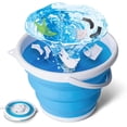 thumbnail image 1 of tEEZErshop Mini Lavadora, Lavadora de Camping Lavadora Plegable con Cuatro Modos de Lavado Lavadora Plegable Ultrasónica, Lavadora pequeña para Camping Apartamentos Viajes de Negocios (0.5kg Carga) Vhermosa LN-2278, 1 of 5