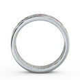 thumbnail image 3 of 0.80 Ct Round Cut Real Pink Sapphire Diamond Shiny Eternity Band for Wedding 14K White Gold Size 11.5, 3 of 7