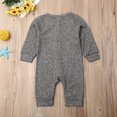 thumbnail image 4 of Barboteuse Bébé Garçon Fille Combinaison Chaude Manches Longues Rayée Tenue Décontractée, 4 of 6