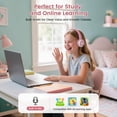 thumbnail image 2 of SIMOLIO AuraCast Kids Bluetooth Headphone - Group Listening Wireless Audio Sharing, Compatible with Any Single Bluetooth Device for Family & Classroom & Travel, Movies & Music, Built-in Mic, Foldable, 2 of 9