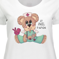 thumbnail image 4 of Inktastic CNA An Angel in Scrubs Teddy Bear Women's Plus Size T-Shirt, 4 of 5