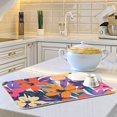 thumbnail image 6 of Yayeee Dish Drying Mat for Kitchen Counter Ultra Absorbent Easy Clean Pad 24x18", Colorful Painted Flowers Pattern, 6 of 7