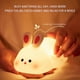 thumbnail image 2 of Baby Silicone Night Light Cute Panda Rabbit Rechargeable Dimmable Tap Nursery Lamp for Children Boys Girls Gift, 2 of 5