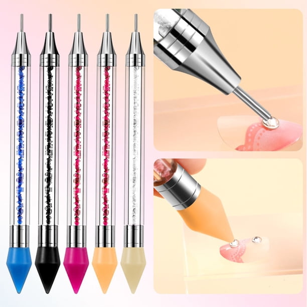 Fiudx Ofertas De La Semana Taladro De Punta De Uñas, Crayón, Herramienta De Taladro De Doble Punta, Flor De Punta De Taladro De Succión