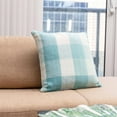 thumbnail image 5 of Herringbone Check Cotton Cushions Set of 2 Poly Filled With Zipper Machine Washable, 5 of 5