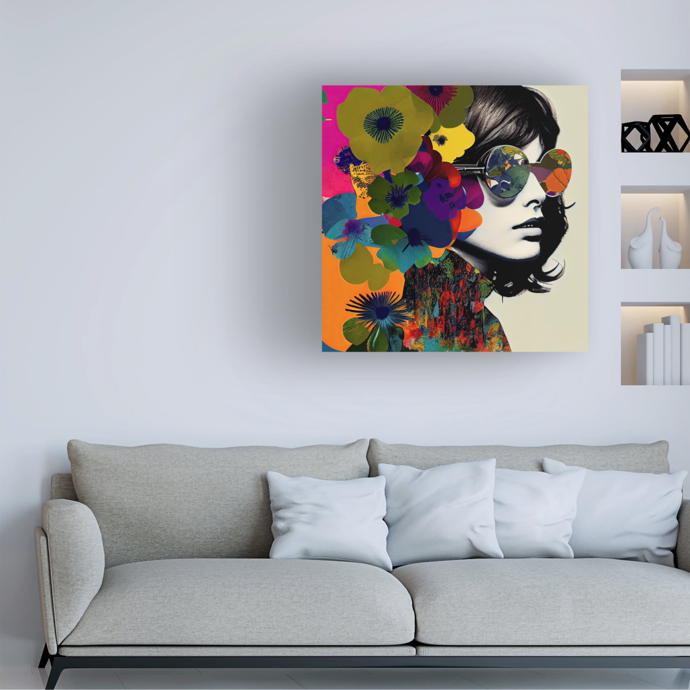 Canvas Wall Art - Sasha 'First Escape' Wall Art for Living Room, Bedroom, or Office Décor by Trademark Fine Art - 24 x 24 Inches