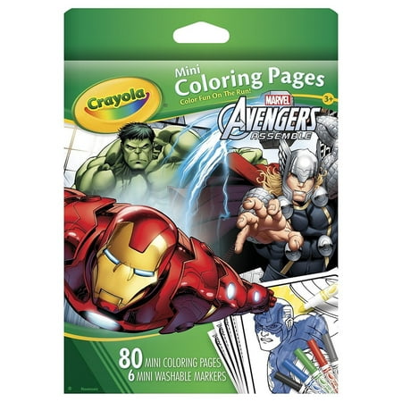 Crayola Avengers Mini Coloring Pages - Walmart.com