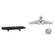 thumbnail image 1 of Bandeja rústica de madera y metal con diseño floral, decorativa, multiusos, para servir en casa, bodas, despensa, mesa de centro, patio, interior y ex, 1 of 8