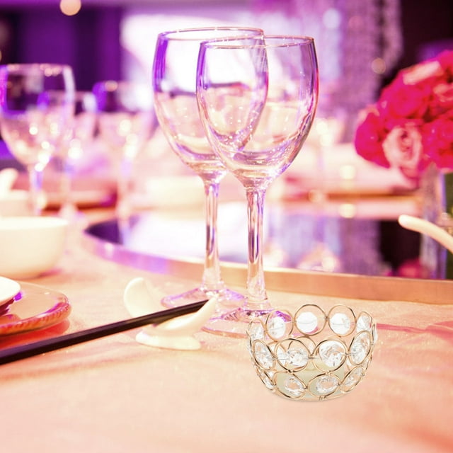 Houderco 4Ud De Cristal Con Acabado Dorado Para De Y Eventos Especiales