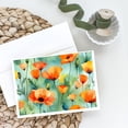 thumbnail image 2 of California California Poppies in Watercolor Greeting Cards and Envelopes Pack of 8 7 in x 5 in, 2 of 3