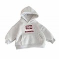 thumbnail image 2 of KAUOD Toddler Girls Fleece Long Sleeve Hoodies Cute Graphic Casual Hooded Sweatshirts Fall Trendy Oversized School Pullover Pockets, 2 of 5