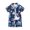 Blue, variant on Boys Clothes Toddler Summer Outfit Sets Children's Cotton Hawaii Printed Short Sleeve Training 12 18 24 Month 3T 4T 5T T-shirt with Elastic Waist Shorts Tops T-Shirt Pants 2-Piece