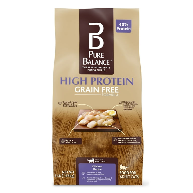 Pure Balance High Protein Grain Free Formula Food for Cats