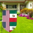 thumbnail image 2 of Garden Flag America Mexico Flag Double Sided Small Yard Holiday Garden Flag for Outside Decor 12.5x18 Inch Fillet, 2 of 7