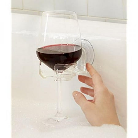 UPC 862477000101 product image for SipCaddy Bath & Shower Portable Suction Cupholder Caddy for Beer & Wine, Clear | upcitemdb.com