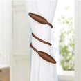 thumbnail image 4 of Lishi 2 PCS Curtain Tiebacks DIY Creative Modeling Curtain Holdbacks Hand Knitting Curtain Clips- Brown, 4 of 6