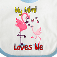 thumbnail image 4 of Inktastic My Mimi Loves Me Flamingo Boys or Girls Baby Bib, 4 of 4