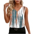 thumbnail image 2 of Tank Top for Women V Neck Loose Fit Sleeveless Summer Tops Business Casual Outfits Dressy Blouses Shirts Layering Tank Top, 2 of 7