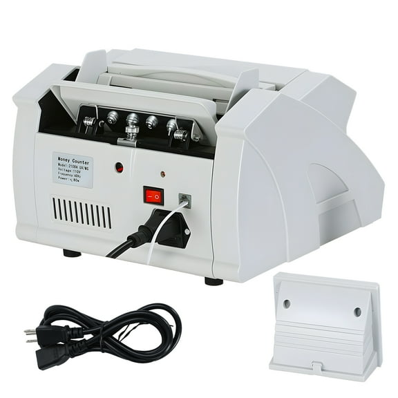 ziertyon Money Counter Machine,V/MG/IR Counterfeit Detection Function Cash Counter, Mix Denomination Counter Machine for Bank Supermarket