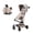 Beige, variant on QPlay Ultra Lightweight Travel Stroller for Ages Baby 6 Months to 4 Years Old, Toddlers Umbrella Stroller with One-Hand Fold, Reclining Seat, Airplane Carry-on Size– 9.48lbs
