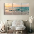 thumbnail image 3 of 3 Pcs Summer Beach Wall Art Decor, Sunset Seaside Canvas Painting Posters,Nature Sea Ocean Pictures for Living Room Bedroom Home Decoration, 3 of 6