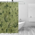 thumbnail image 3 of XMXT Waterproof Shower Curtain Liner with Iron Hooks, Green Dinosaur Skeleton Shower Curtains for Bathroom Decor Accessories, 72 x 72 inches, 3 of 8