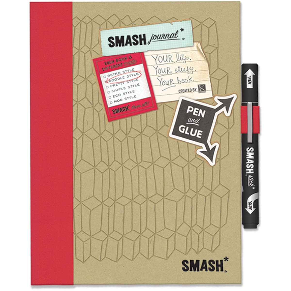 3-D MINI SMASH BOOK W/ FINE TIP MARKER/GLUE STICK