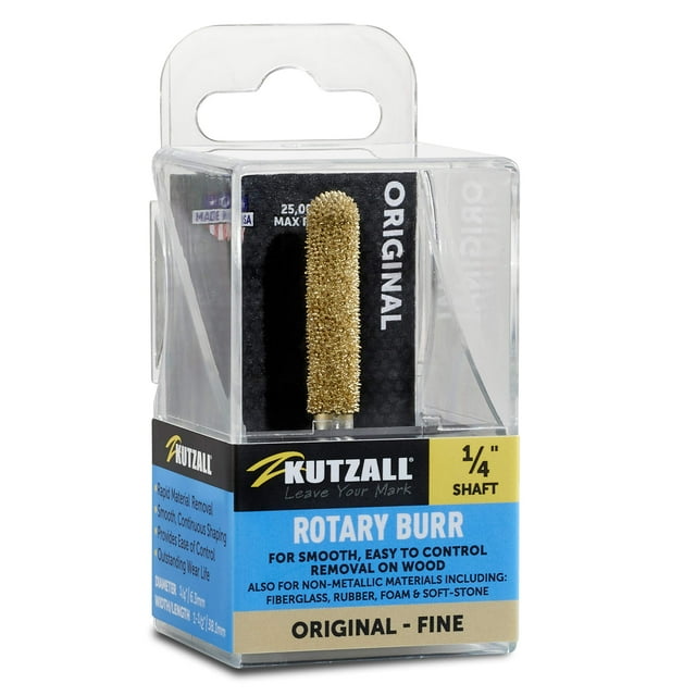 Rotary Burr Kutzall, original, punta esférica, carburo de tungsteno fino