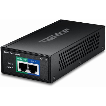 TRENDnet TPE-117GI Gigabit 60W PoE++ Injector, 60W PoE Injector with Auto-Sensing and 100M Range