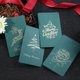 thumbnail image 1 of 12 creativas tarjetas de felicitación retro bronceadas Tarjeta de felicitación Tarjeta de San Valentín Tarjeta de Navidad Día del Maestro Tanabata Navidad verde universal, 1 of 5