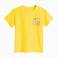 thumbnail image 6 of kpoplk Girls Graphic Short Sleeve T Shirts Kids Summer Oversized Tops Casual Crewneck Tees 5-14 Years(Yellow,7-8 Y), 6 of 6
