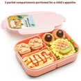 thumbnail image 3 of MISS BIG® Lunch box,Bento Box for Kids,Mom’s Choice Kids Lunch Box,Ideal Leak Proof Lunch Box Containers,No BPAs and No Chemical Dyes,Microwave and Dishwasher Safe Kids Lunch Box(Pink M), 3 of 7