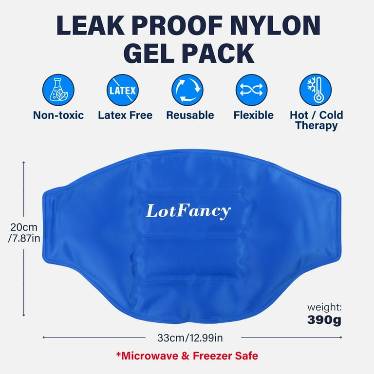 LotFancy Hot Cold Gel Pack with Wrap for Lower Back photo 5