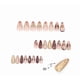 thumbnail image 4 of Uñas de flores Maillard Carey Arte de uñas portátil Arte de uñas cortas Arte de uñas postizas Pegatinas de uñas, 4 of 7