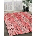 thumbnail image 3 of Ahgly Company Machine Washable Indoor Rectangle Transitional Light Coral Pink Area Rugs, 7' x 9', 3 of 7