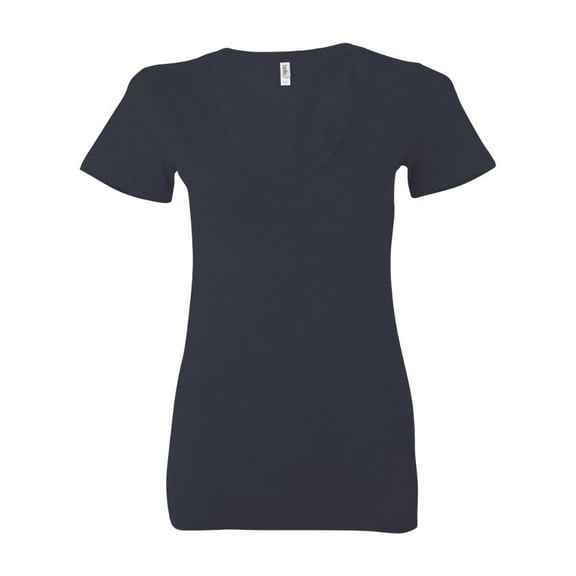 Bella - Women's Jersey Short Sleeve Deep V-Neck Tee