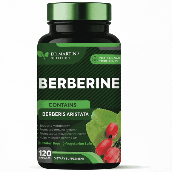 Blood Sugar Support | 1200mg Berberine Supplement | For Glucose Metabolism, Gut & Liver Health | Weight Management, Immune System & Cardiovascular Health 120 Capsules