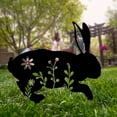 thumbnail image 4 of Acrylic Bunny Garden Decor, 17" Rabbit Yard Decor, Metal Yard Art Animals Garden Stakes Rabbit Silhouette, Rabbit Yard Decorations Outdoor, Bunny Garden Art for Flowerbeds Planters Patios Lawn, 4 of 5