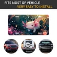 thumbnail image 5 of Kdxio Whimsical Axolotl Fantasy License Plate Car Front License Plate Car Decoration Car Accessories Front Tag Plate Standard Size, 5 of 8