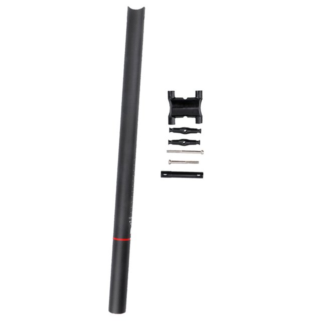 Soidarity Tija de sillín de bicicleta de montaña tubo de ciclismo resistente profesional Compatible 33,9mm * 580mm poste de asiento de bicicleta de alta Ciclismo Negro mate Soidarity OD023851-02
