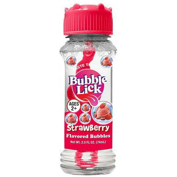 Bubble Lick Strawberry Ice Cream Flavored Bubbles