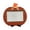 Orange, Black, variant on Halloween Picture Frame 8X8 Inch Striped Wooden Pumpkin Decor Halloween Party Decorations for Home Desk Display Halloween Photo Holder 1 Pack
