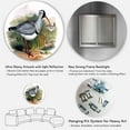 thumbnail image 5 of Designart 'Vintage Countryside Birds In Wild' Farmhouse Circle Metal Wall Art 23x23 - Disc of 23, 5 of 5