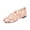Pink, variant on CHWshoes Square Toe Lace Ballet Crochet Flats Women Closed Toe Shoes Comfortable Dressy Walking Shoes,Beige Size 42