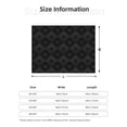 thumbnail image 5 of Honeii Black Poker print throw blanket, crafted from cozy cotton flannel, offers versatile home decor as a bedding suitable for all seasons.-80"x60", 5 of 6