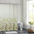 thumbnail image 4 of Vfedsrsge Green Leaf Printed Polyester Shower Curtain - Water-Repellent, Mold-Resistant, Soft Fabric, Easy Install with 6 Hanging Rings, 31.5x70.87 Inch for Bathroom Hotel Dorm, 4 of 6